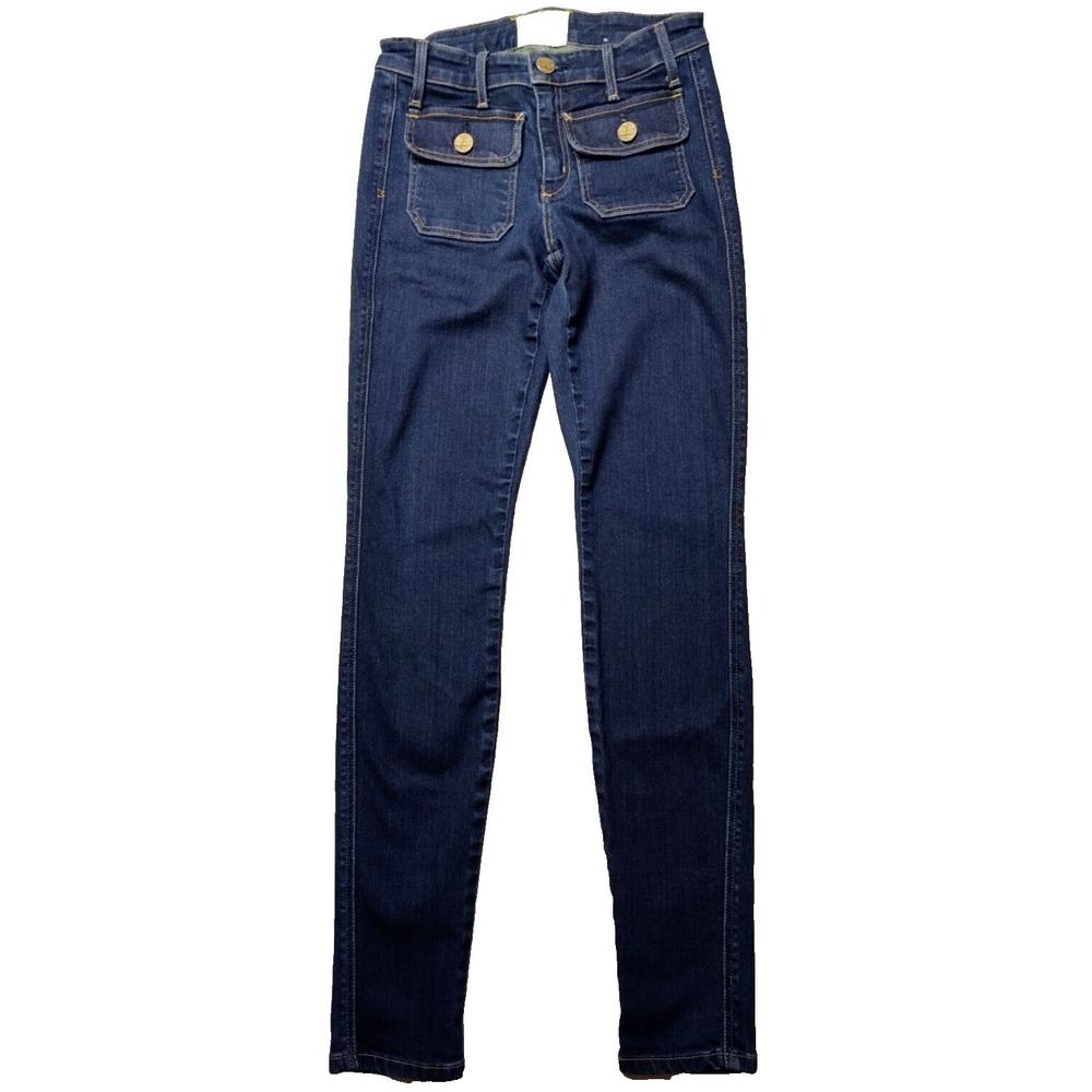 MCGUIRE ANTHROPOLOGIE Gainsbourg Slim Women 24 Stretch Denim Jeans Made In USA